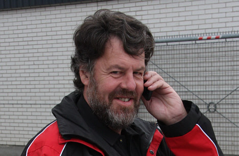 Preben Jepsen med telefon, som altid bliver flittig brugt.